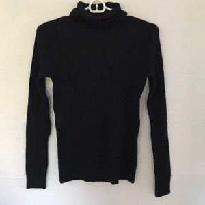 Merona Black Ribbed Turtleneck